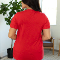 IN STOCK Sophie Pocket Tee - Red | Women's Short Sleeve