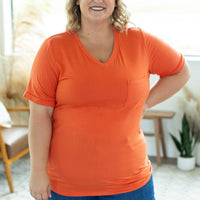 IN STOCK Sophie Pocket Tee - Pumpkin | Women's Short Sleeve FINAL SALE