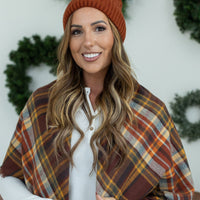 IN STOCK Bella Braid Beanie - Rust  | Women's Knit Hat FINAL SALE