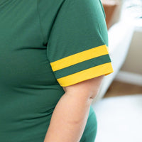 IN STOCK Kylie Tee - Green Bay Green and Yellow