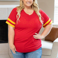 IN STOCK Kylie Tee - Kansas City Red and Yellow FINAL SALE