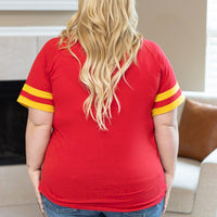 IN STOCK Kylie Tee - Kansas City Red and Yellow FINAL SALE