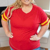 IN STOCK Kylie Tee - Kansas City Red and Yellow FINAL SALE