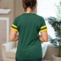 IN STOCK Kylie Tee - Green Bay Green and Yellow