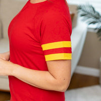 IN STOCK Kylie Tee - Kansas City Red and Yellow FINAL SALE