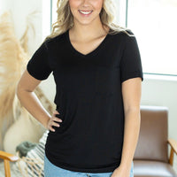 IN STOCK Sophie Pocket Tee - Black | Women's Short Sleeve