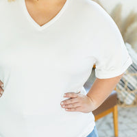 IN STOCK Selene Relaxed Top - White FINAL SALE