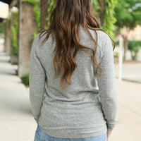 IN STOCK Hannah Pocket Pullover - Grey