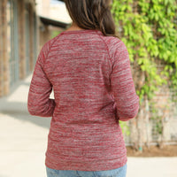 IN STOCK Hannah Pocket Pullover - Red