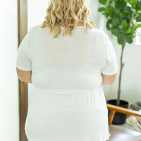 IN STOCK Sarah Ruffle Short Sleeve - Ivory | Women's Top