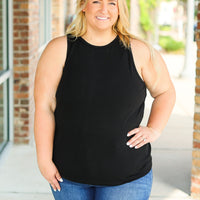 IN STOCK Tara Ribbed Tank - Black | Women's Tank Top