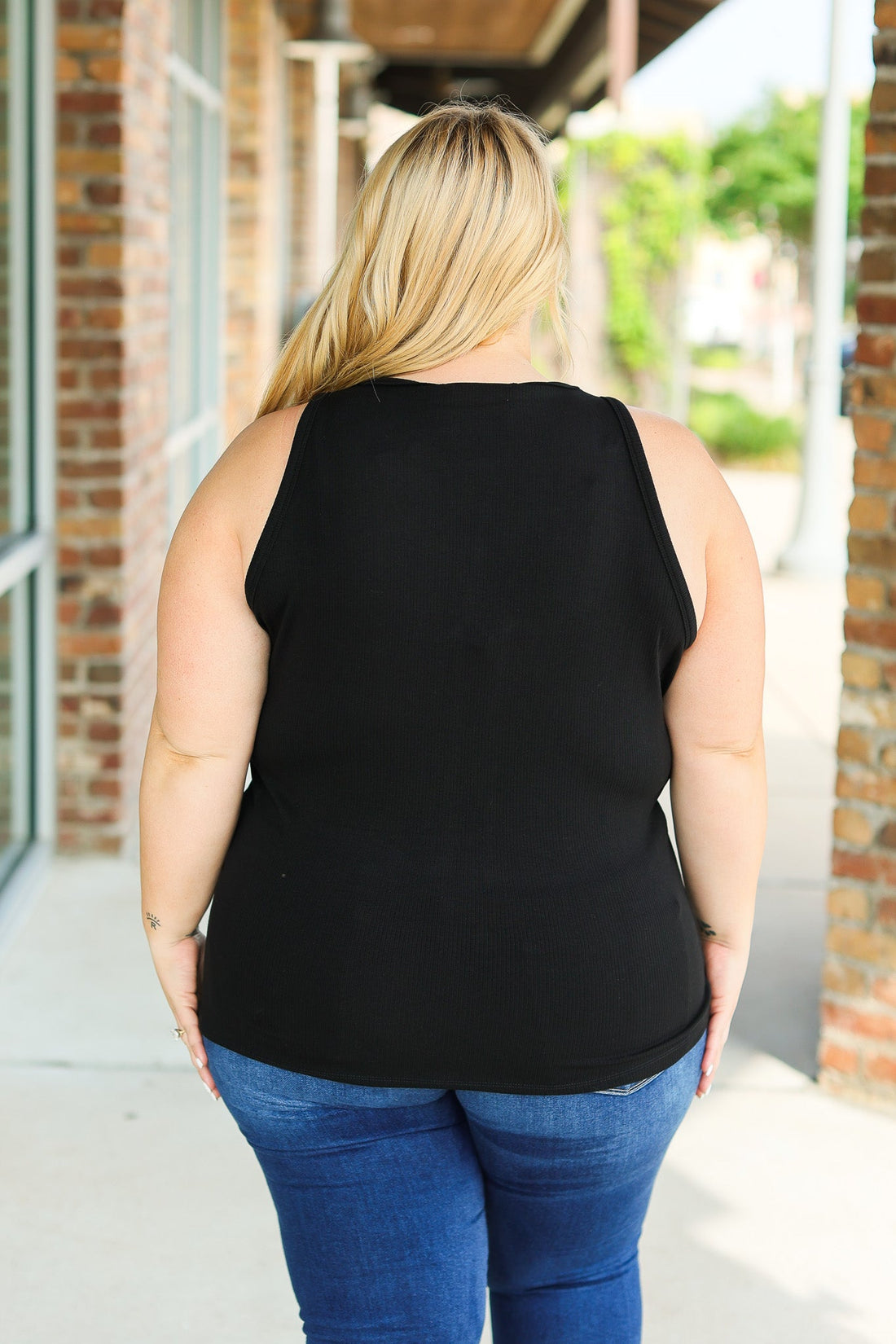 IN STOCK Tara Ribbed Tank - Black | Women&