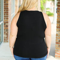 IN STOCK Tara Ribbed Tank - Black | Women's Tank Top