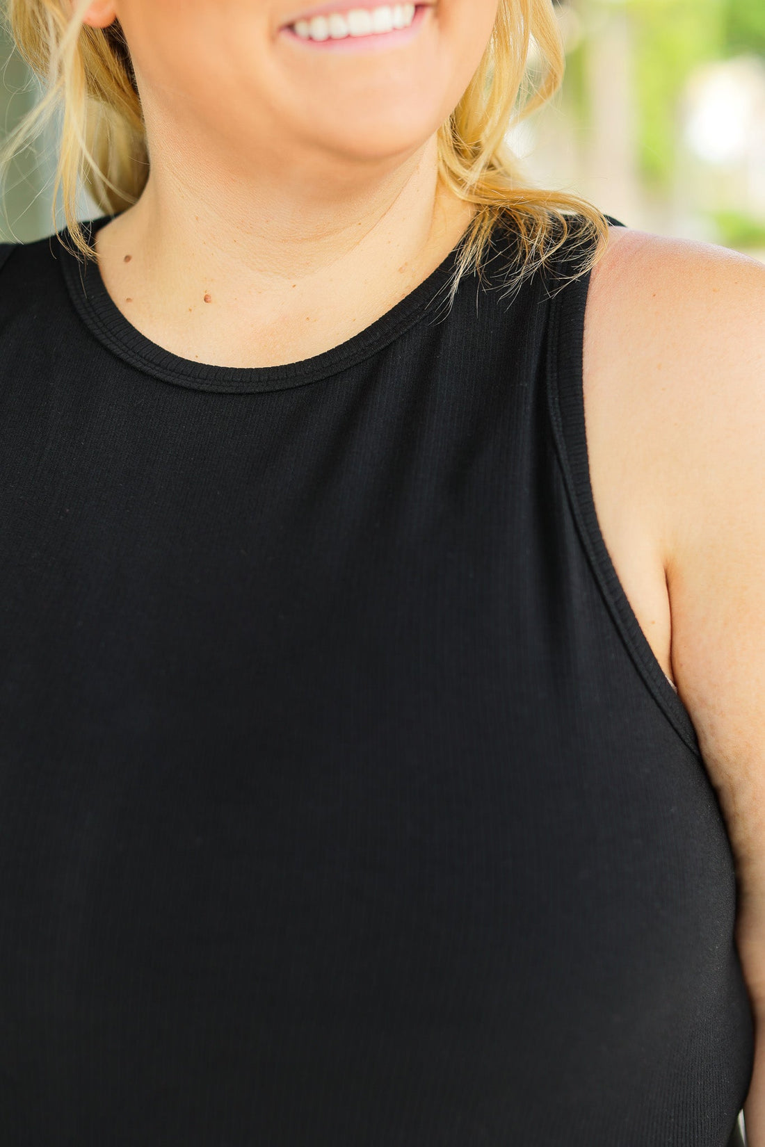 IN STOCK Tara Ribbed Tank - Black | Women&