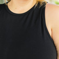 IN STOCK Tara Ribbed Tank - Black | Women's Tank Top