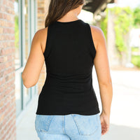 IN STOCK Tara Ribbed Tank - Black | Women's Tank Top