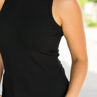 IN STOCK Tara Ribbed Tank - Black | Women's Tank Top