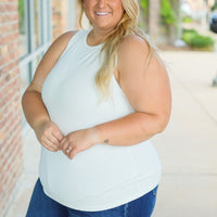 IN STOCK Tara Ribbed Tank - White | Women's Tank Top