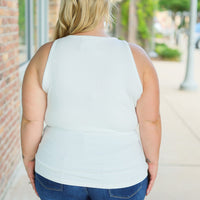 IN STOCK Tara Ribbed Tank - White | Women's Tank Top