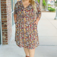 IN STOCK Taylor Dress - Mocha Floral | Women's Dress