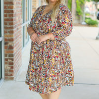 IN STOCK Taylor Dress - Mocha Floral | Women's Dress