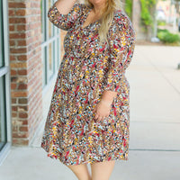 IN STOCK Taylor Dress - Mocha Floral | Women's Dress