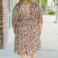 IN STOCK Taylor Dress - Mocha Floral | Women's Dress