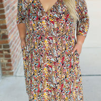 IN STOCK Taylor Dress - Mocha Floral | Women's Dress