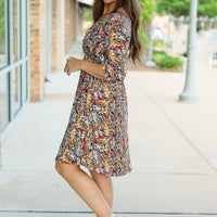 IN STOCK Taylor Dress - Mocha Floral | Women's Dress