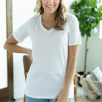 IN STOCK Olivia Tee - White | Women's Short Sleeve