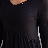 IN STOCK Long Sleeve Sarah Ruffle - Black | Women's Top