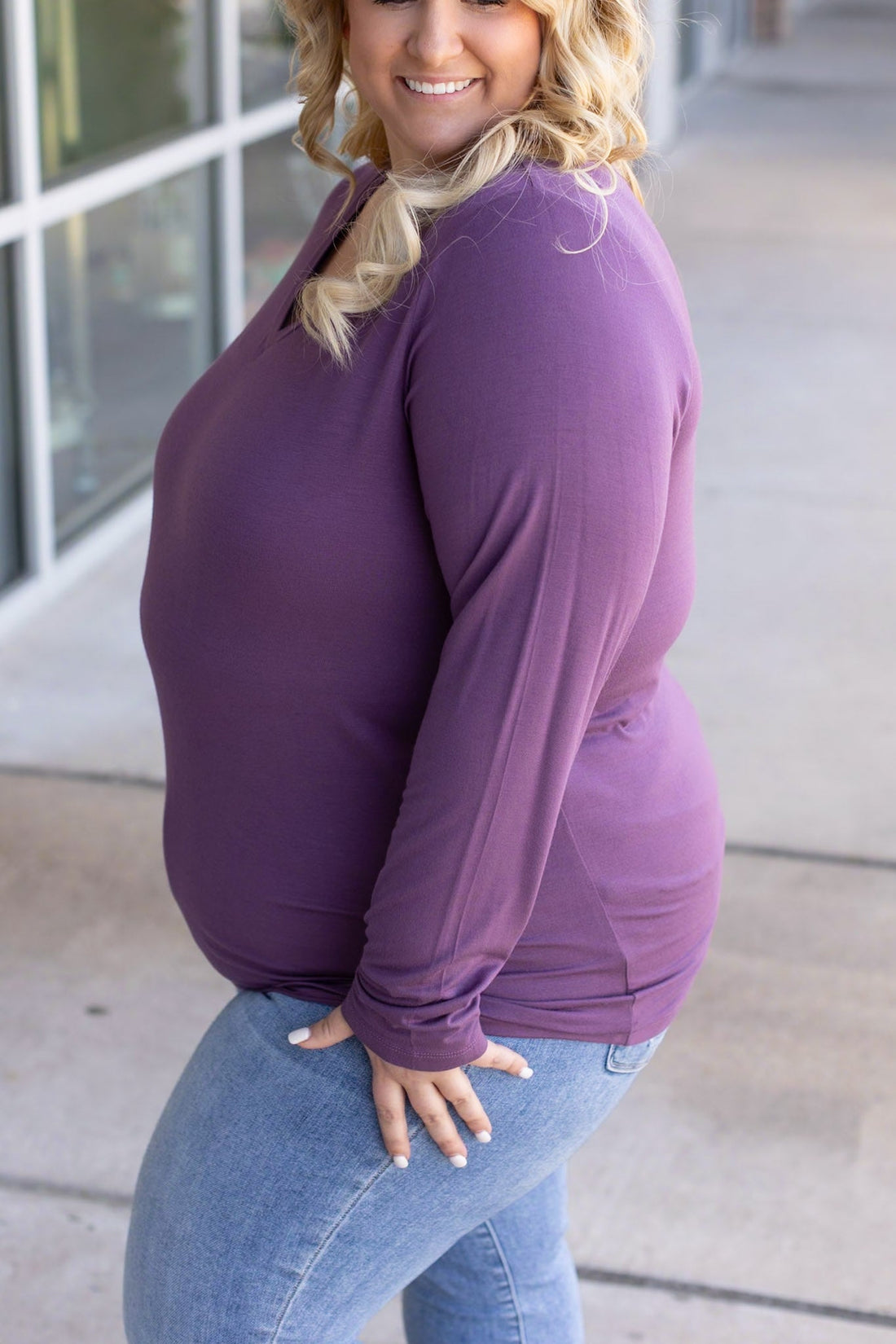 IN STOCK Larissa Long Sleeve - Purple | Women&