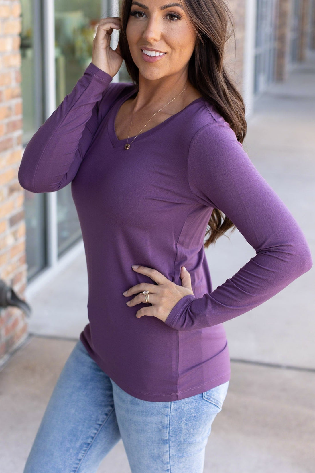 IN STOCK Larissa Long Sleeve - Purple | Women&