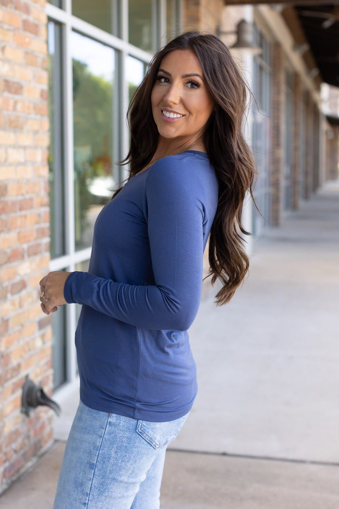 IN STOCK Larissa Long Sleeve - Blue | Women&