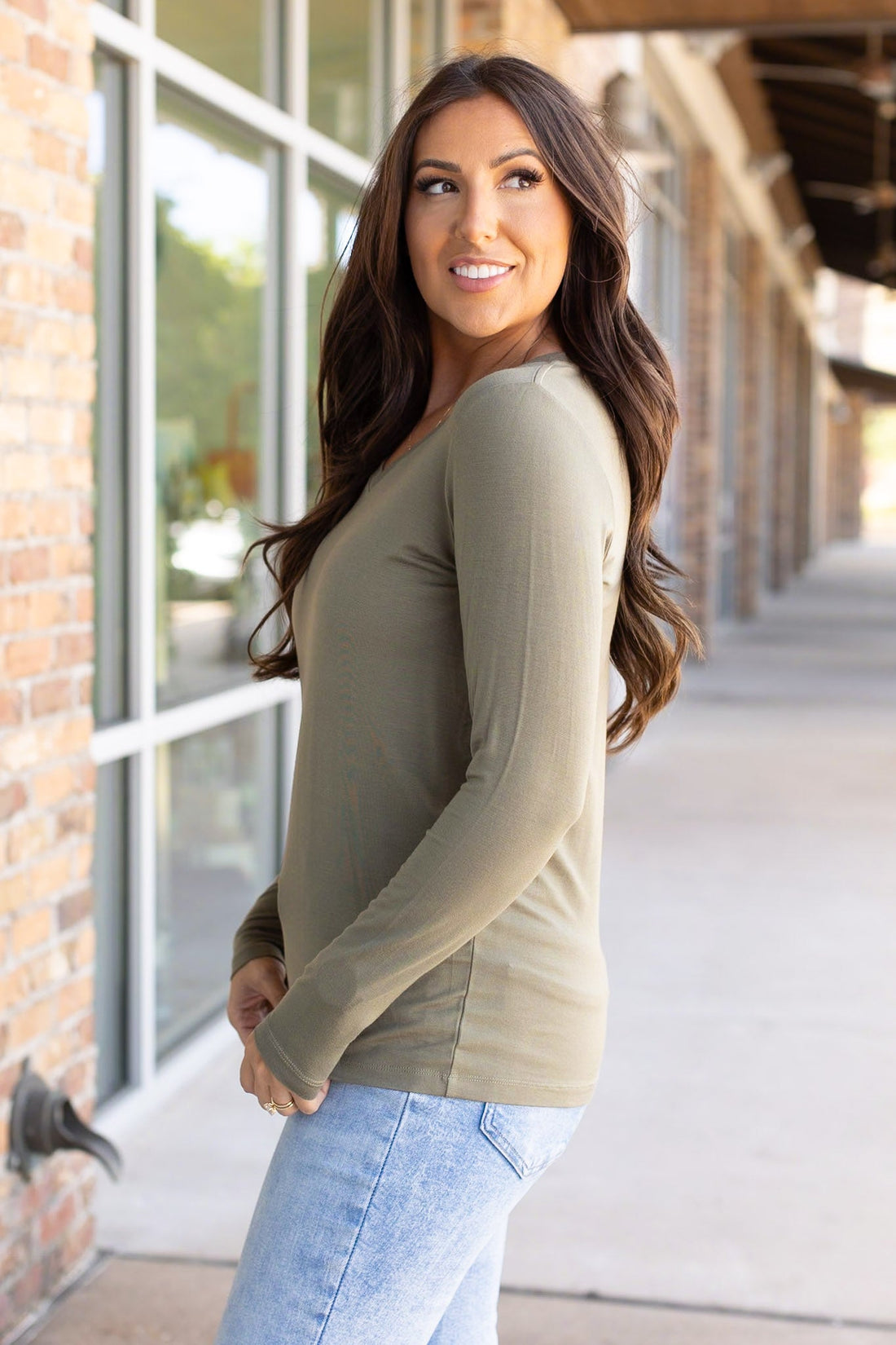 IN STOCK Larissa Long Sleeve - Olive | Women&