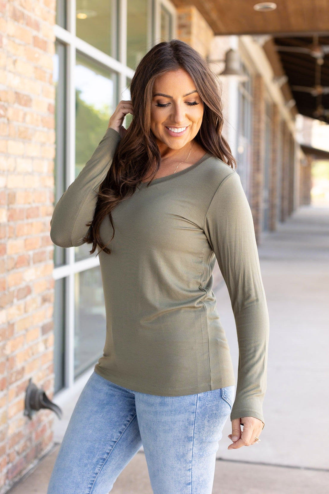 IN STOCK Larissa Long Sleeve - Olive | Women&