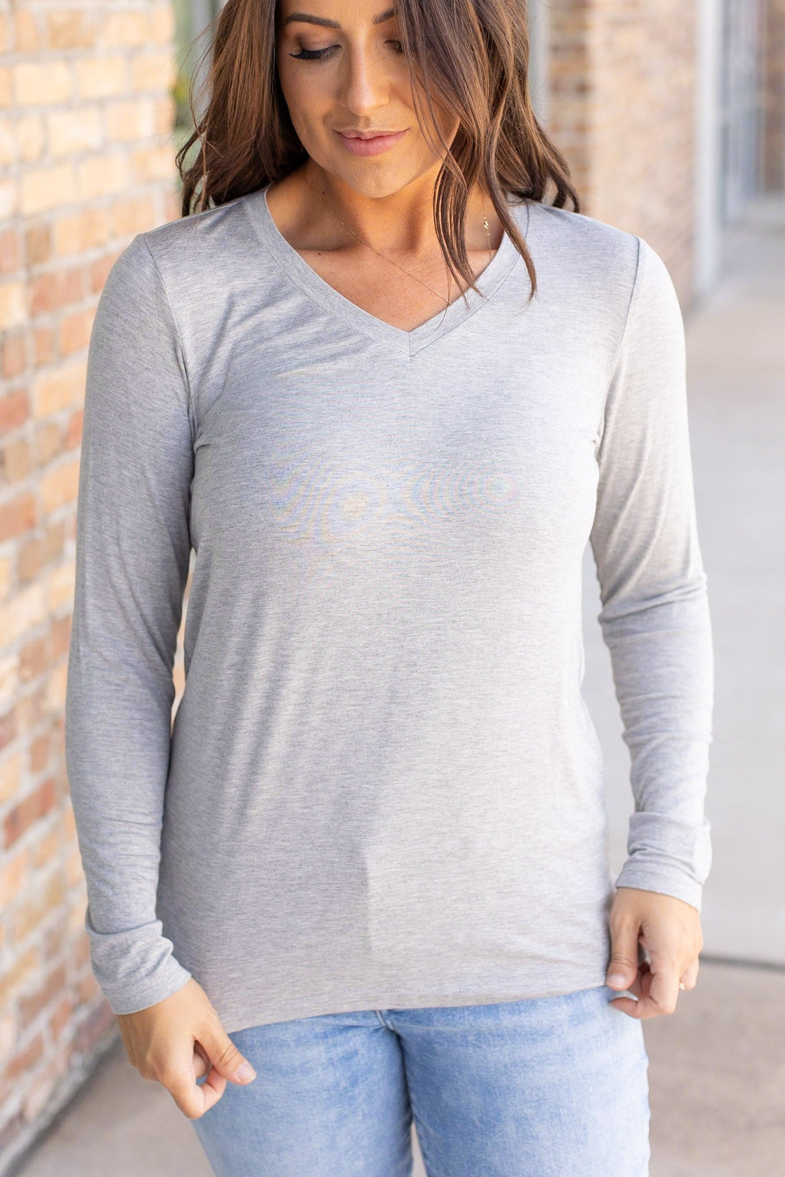 IN STOCK Larissa Long Sleeve - Light Grey | Women&