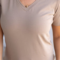 IN STOCK Olivia Tee - Mocha | Women's Short Sleeve