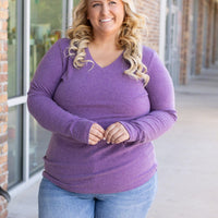 IN STOCK Leah Long Sleeve Top - Purple | Women's Casual Top FINAL SALE