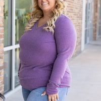 IN STOCK Leah Long Sleeve Top - Purple | Women's Casual Top FINAL SALE