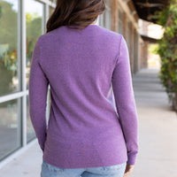 IN STOCK Leah Long Sleeve Top - Purple | Women's Casual Top FINAL SALE