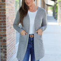 IN STOCK Classic Cardigan - Light Grey