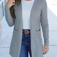 IN STOCK Classic Cardigan - Light Grey