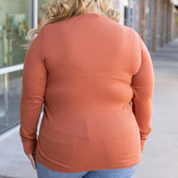 IN STOCK Leah Long Sleeve Top - Pumpkin | Women's Casual Top