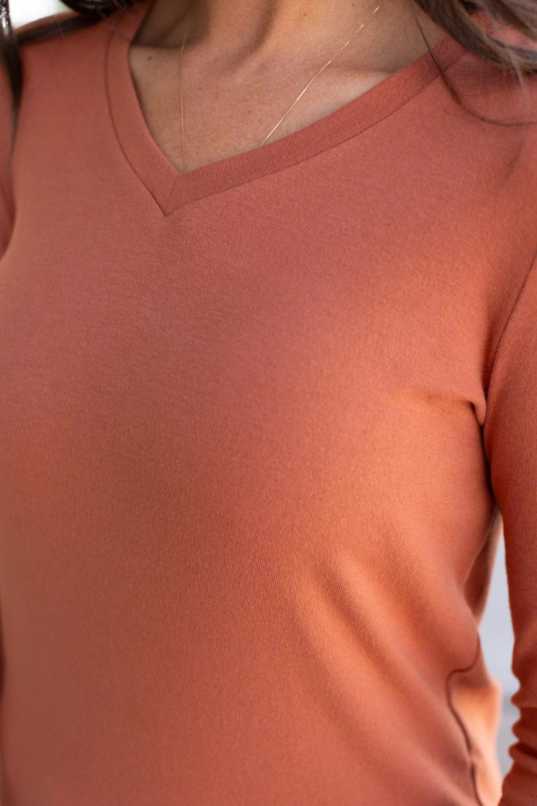 IN STOCK Leah Long Sleeve Top - Pumpkin | Women&