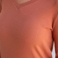 IN STOCK Leah Long Sleeve Top - Pumpkin | Women's Casual Top