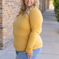 IN STOCK Leah Long Sleeve Top - Mustard | Women's Casual Top FINAL SALE