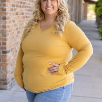 IN STOCK Leah Long Sleeve Top - Mustard | Women's Casual Top FINAL SALE