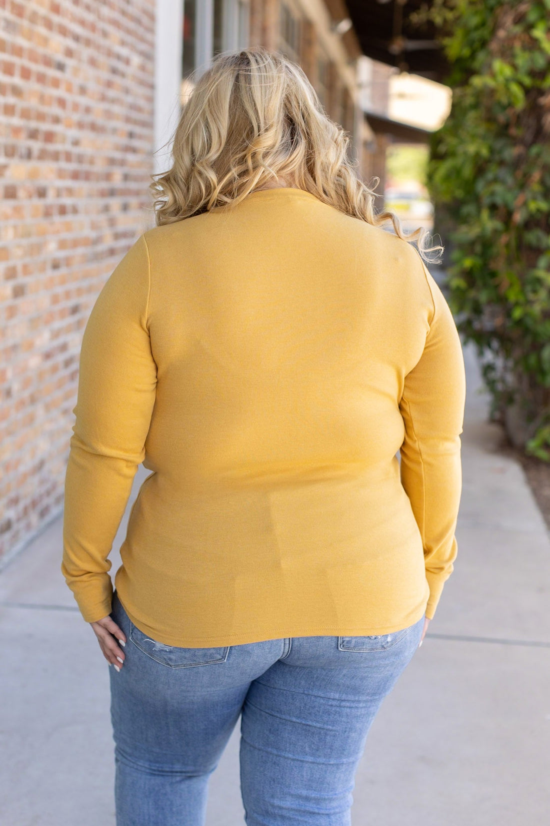 IN STOCK Leah Long Sleeve Top - Mustard | Women&