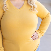 IN STOCK Leah Long Sleeve Top - Mustard | Women's Casual Top FINAL SALE